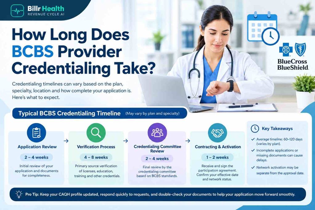 How Long Does BCBS Provider Credentialing Take?