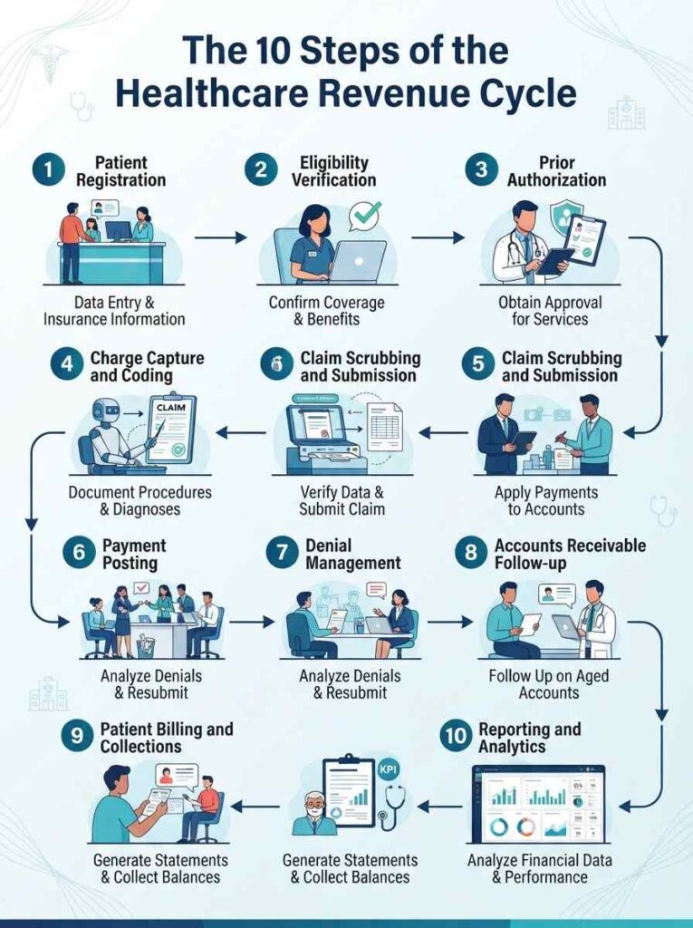 The 10 Steps of the Revenue Cycle